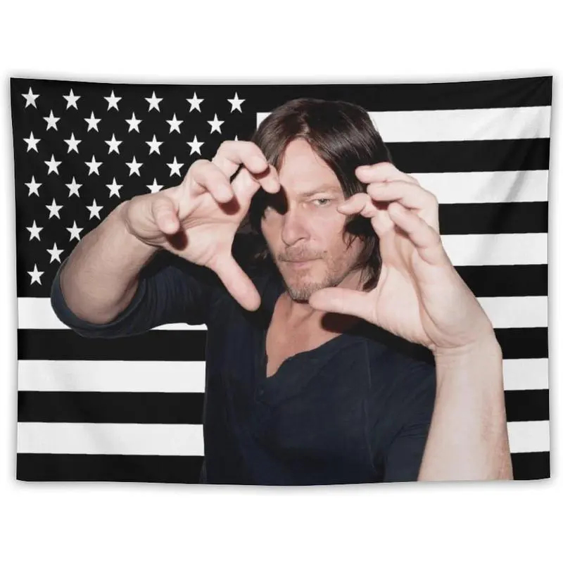 Home Decor Usa - VIKAMA Daryl Dixon ABD Bayrağı Goblen