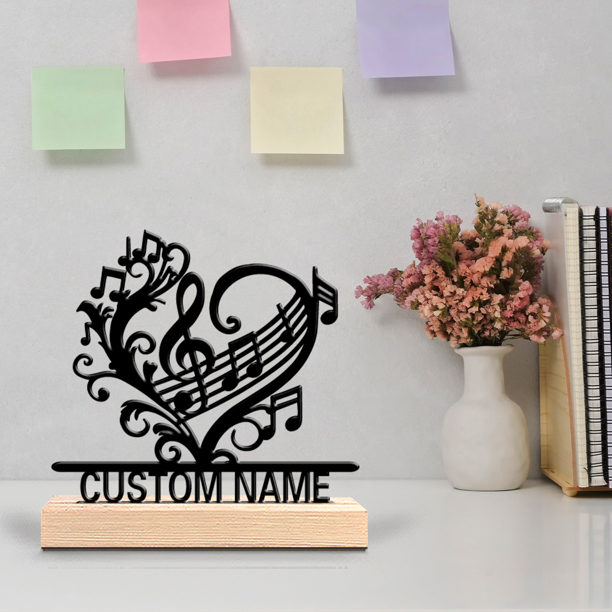 Home Decor Flowers - 1 adet müzik çiçeği Özel Yazılı