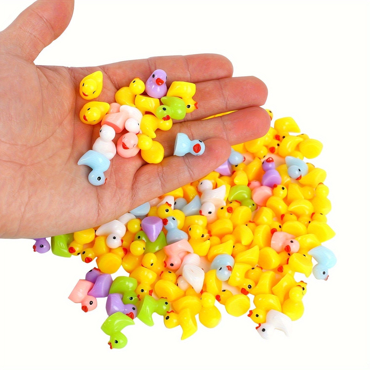 Home Decor Under 100 - 50/100 adet Renkli Mini Reçine Ördekler,