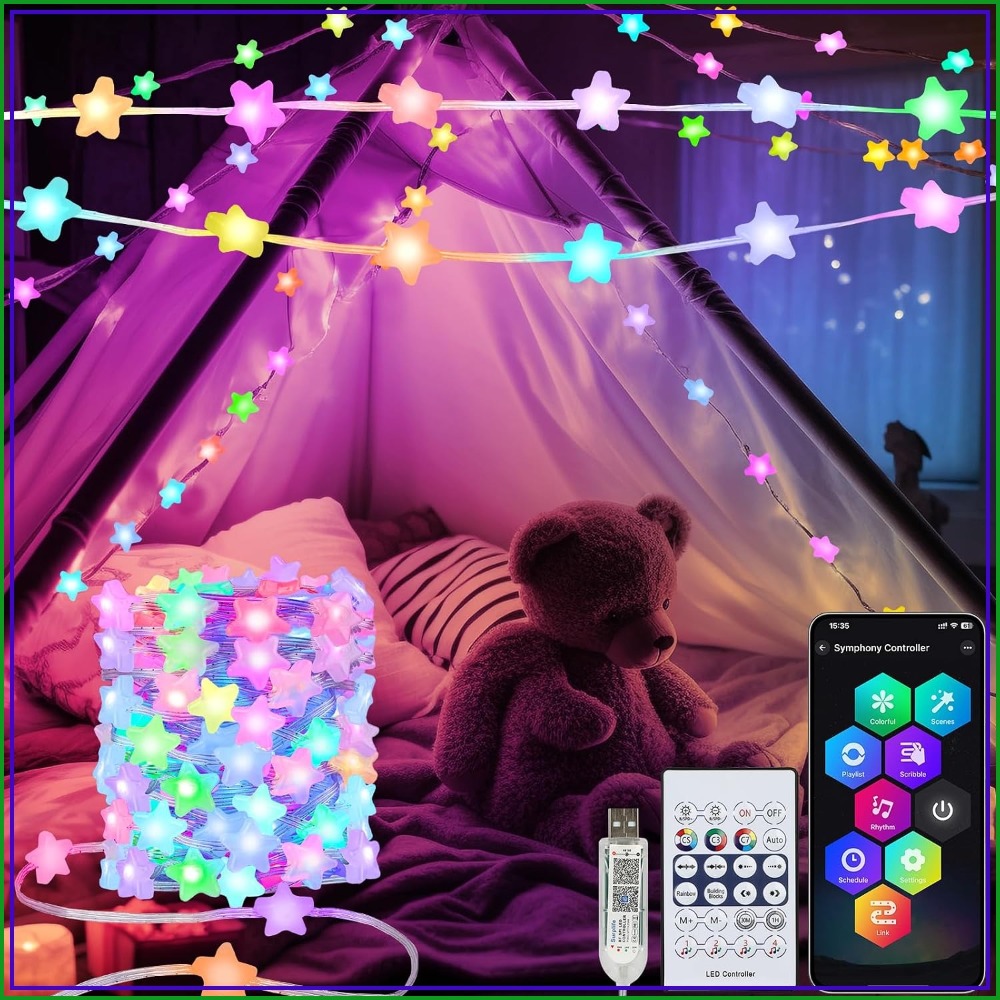 Fairy Lights Bedroom - Akıllı Yıldız Peri Işıkları 33Ft 66LED,