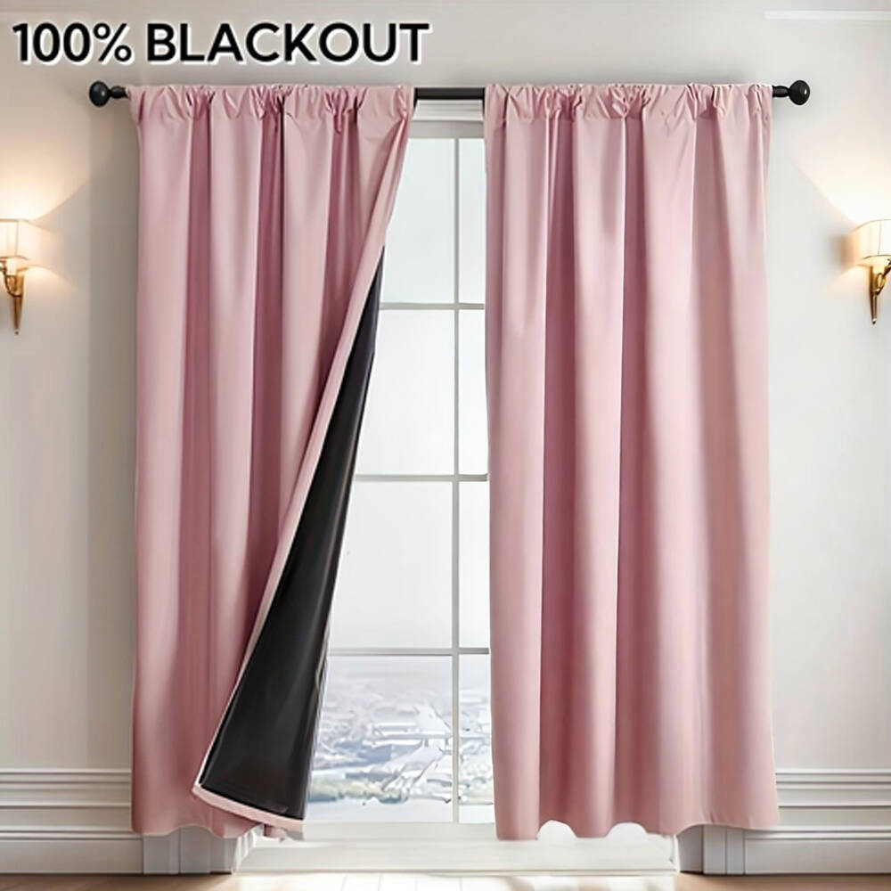 Home Decor Under 100 - 1 adet %100 Karartma Perdesi, Siyah