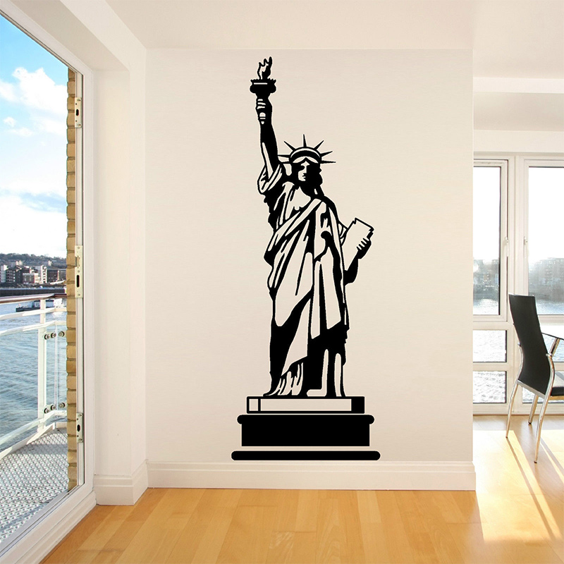 Home Decor Usa - POOMOO Duvar Çıkartmaları LIBERTY HEYKELI ABD
