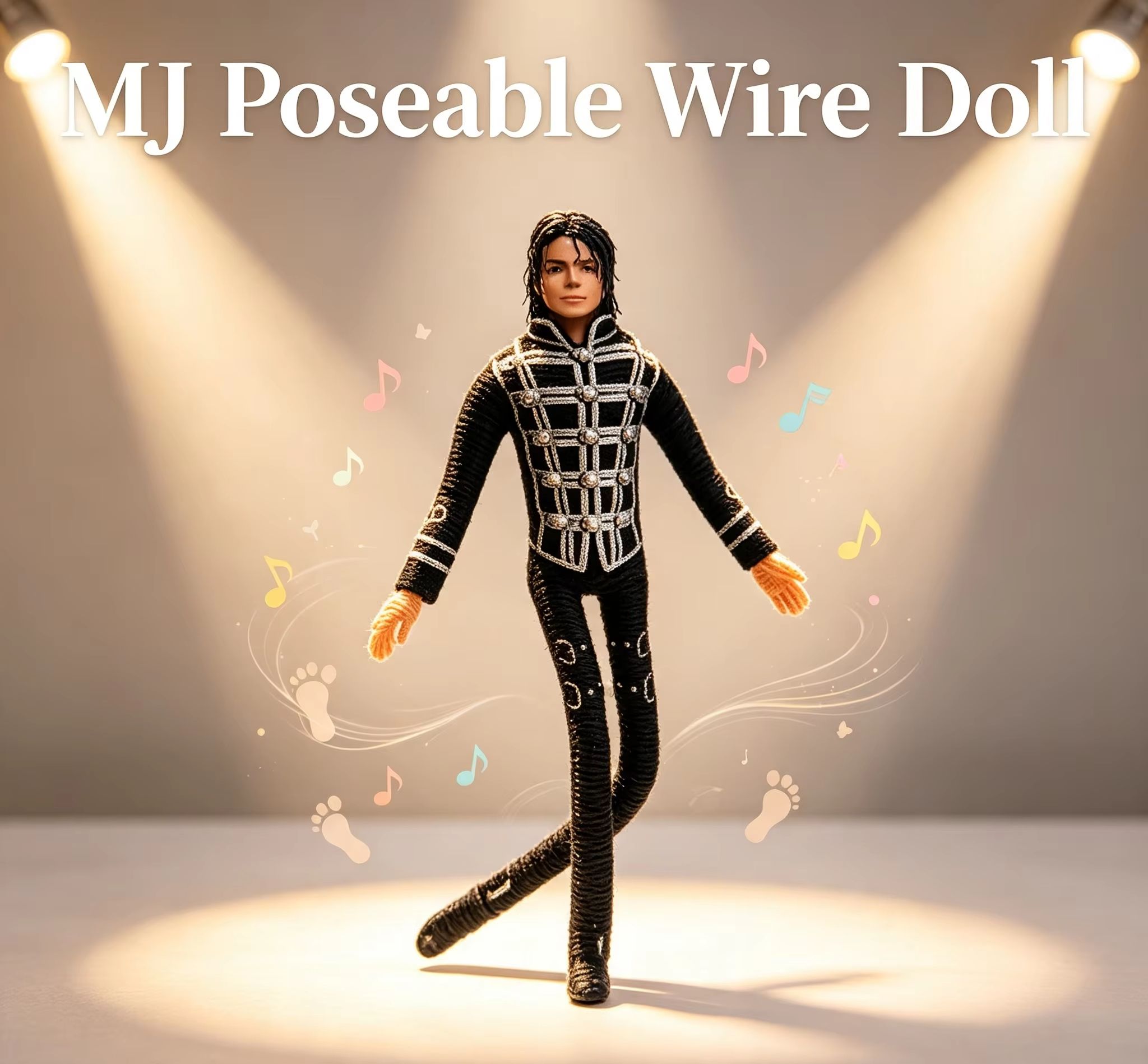 Home Decor Solution - Michael Jackson Hareketli Eklemli Peluş Oyuncak