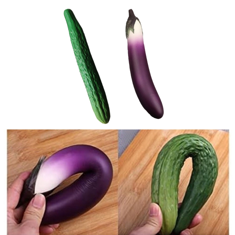 Home Decor Store - Simülasyon patlıcan Cuke salatalık modeli otel