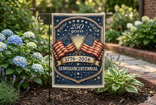 Home Decor Usa - Yıllar Amerika Bahçe Bayrağı Dış Mekan
