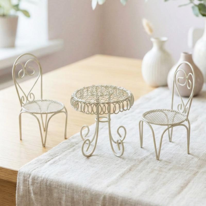 Home Decor Solution - 1/3 adet Dollhouse bahçe ekran süsleme