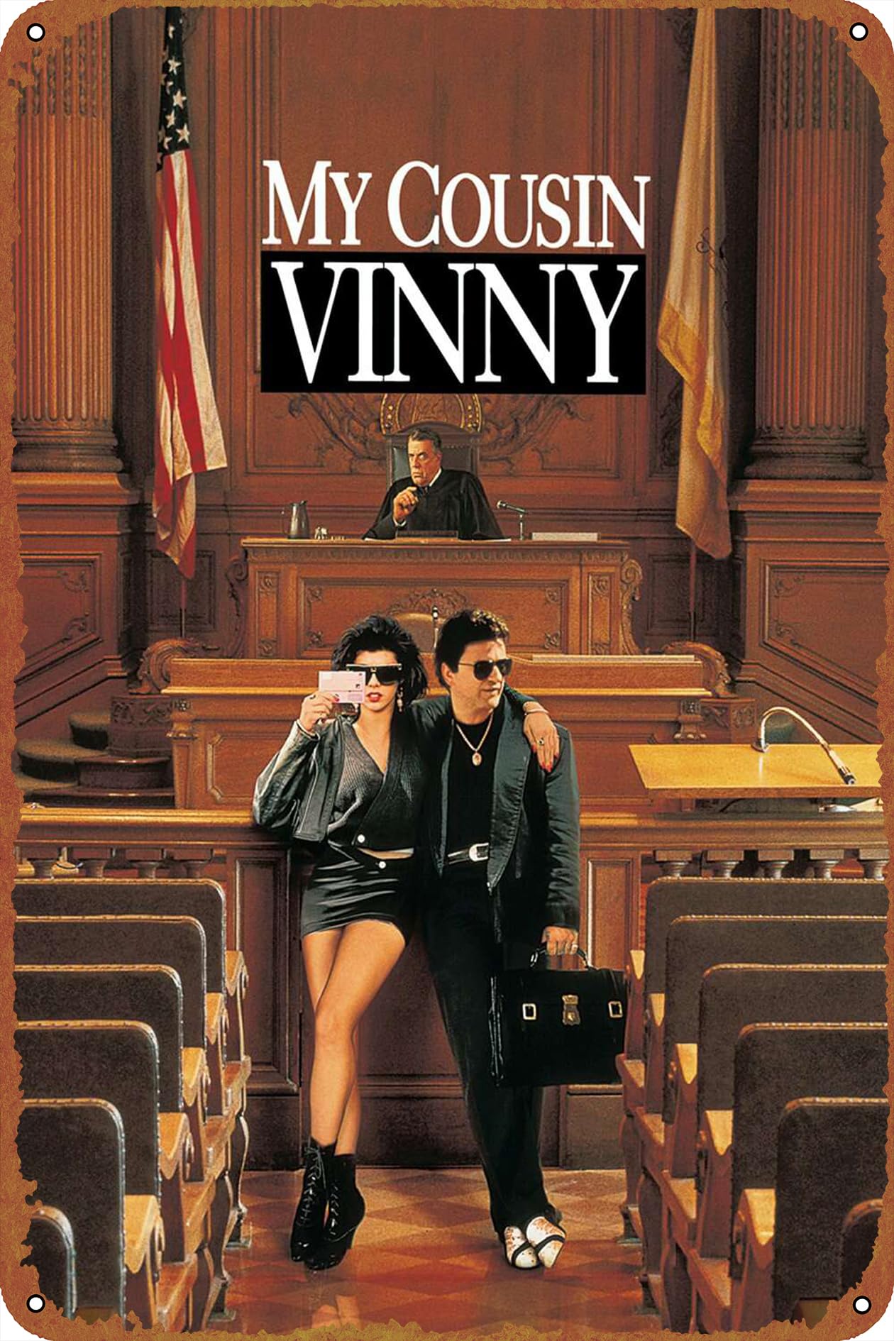 Home Decor Store - Kuzeni Vinny Film Posteri Teneke Levha