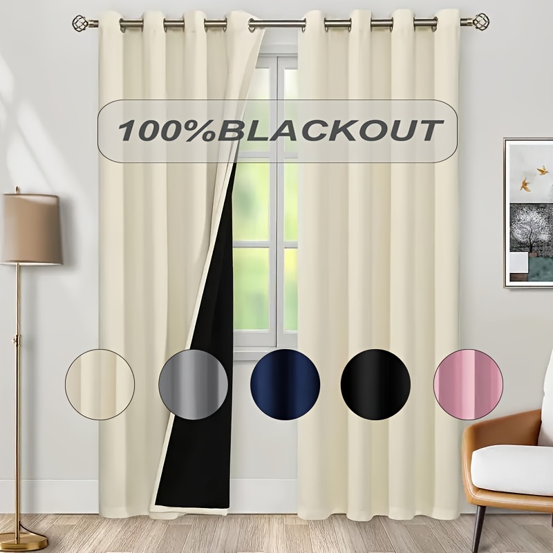 Home Decor Under 100 - 1 adet %100 Karartma Perdesi, Siyah