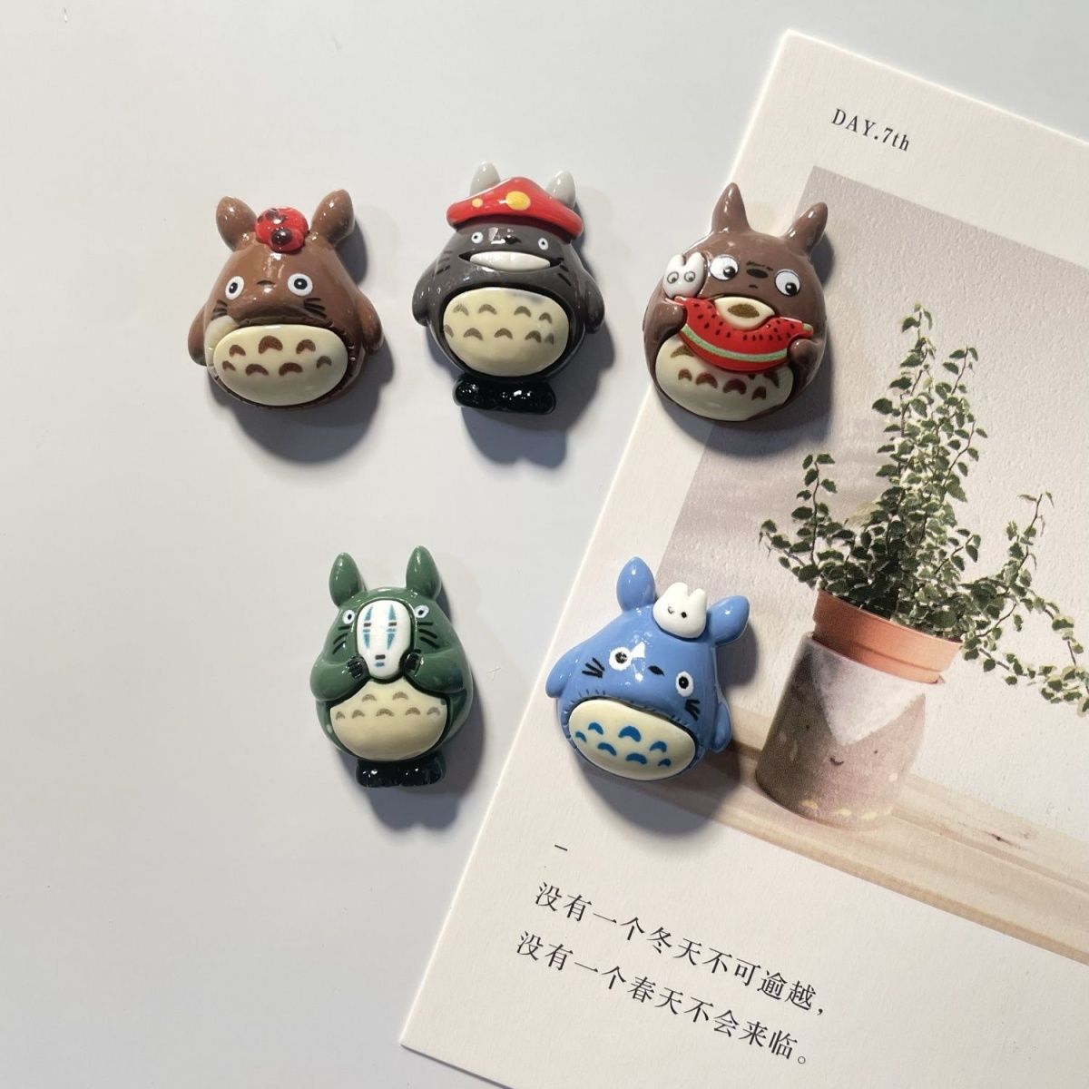 Home Decor Solution - Totoro Anime Reçine Buzdolabı Magneti Sevimli