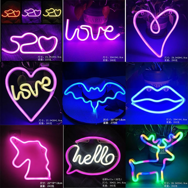 Neon Sign Led Custom - USB/Pil ile Çalışan Özel LED Neon
