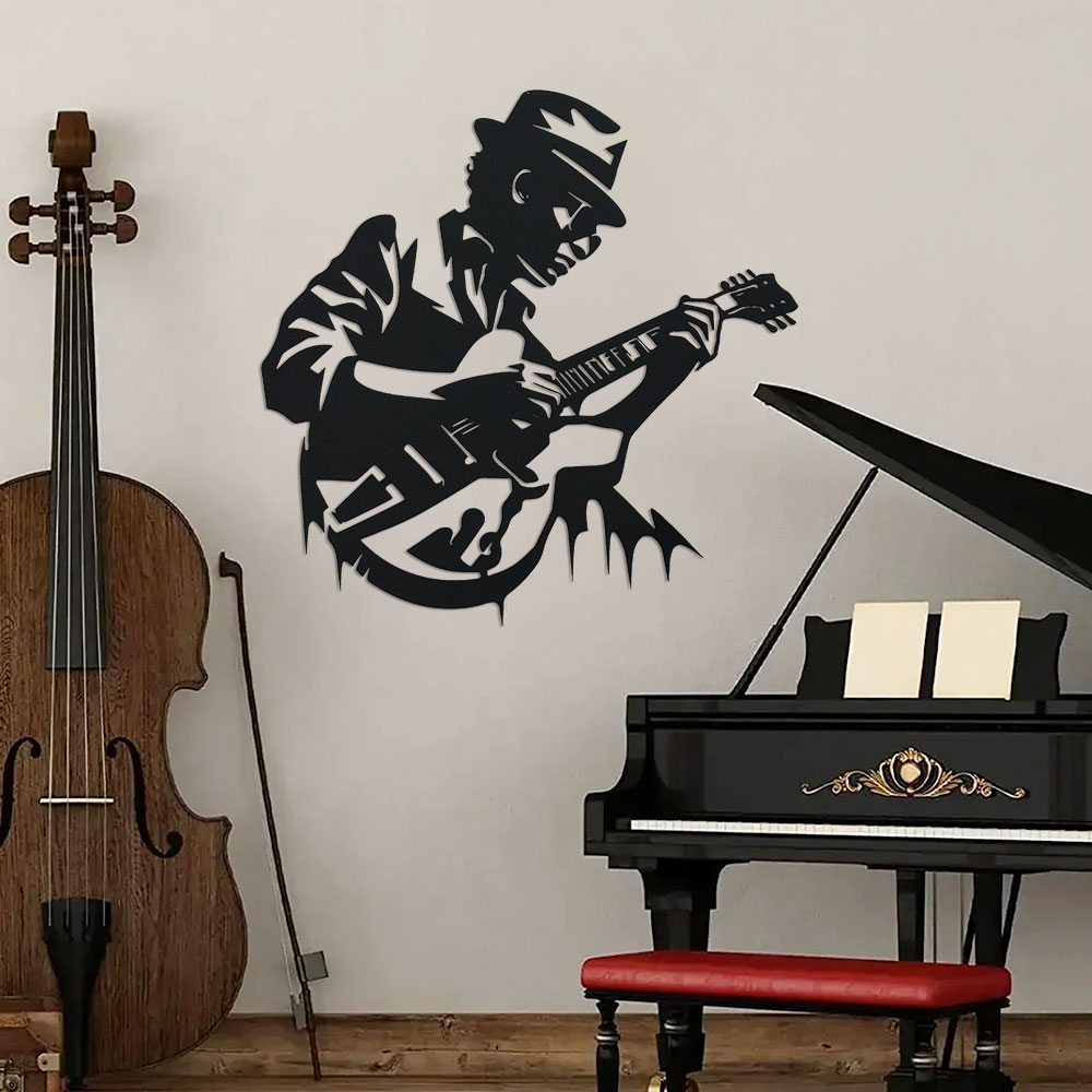 Gitarist Metal Duvar Sanatı, E - Home Decor Enthusiast incelemesi ve fiyatı
