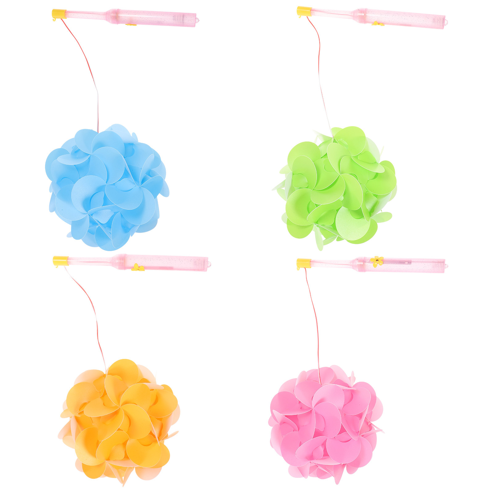 4 Set Kağıt Çiçek Fener DIY Se - Home Decor Flowers incelemesi ve fiyatı