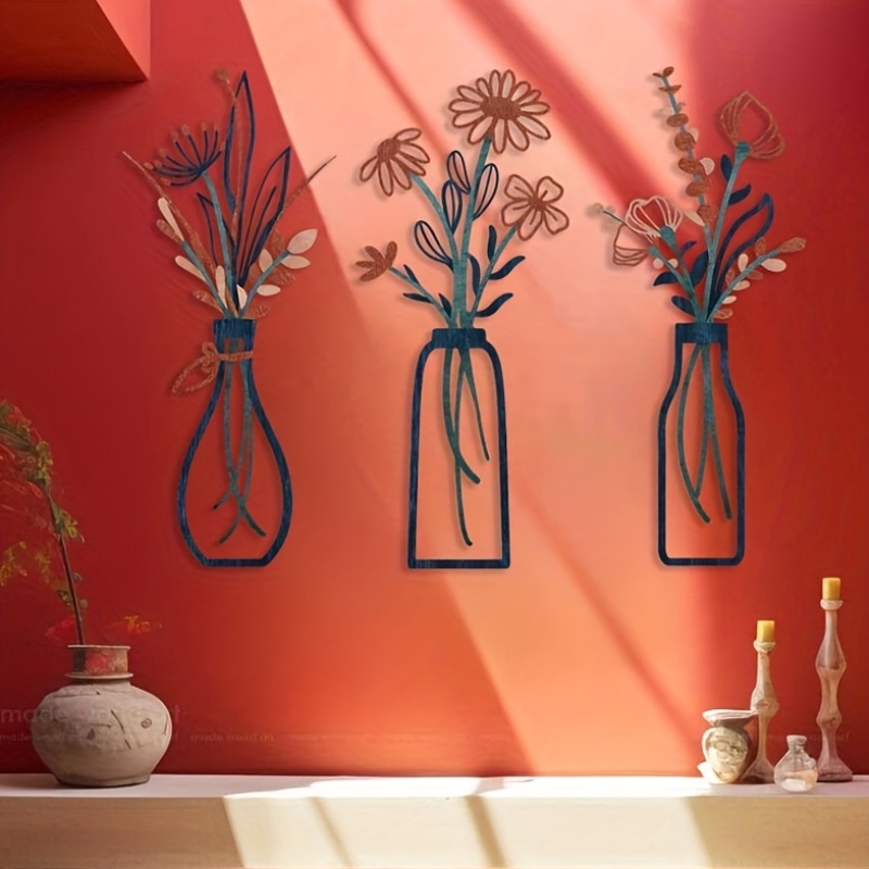 3 Büyük Çiçek Desenli Duvar Sa - Home Decor Event incelemesi ve fiyatı