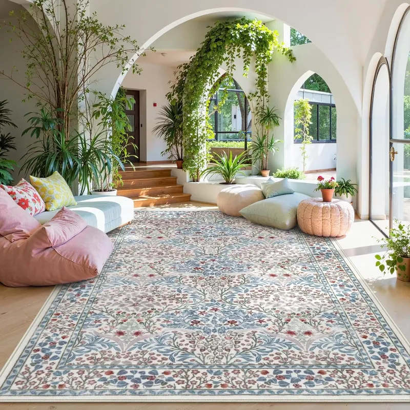 Pembe Oturma Odası Halısı Büyü - Home Decor Flowers incelemesi ve fiyatı