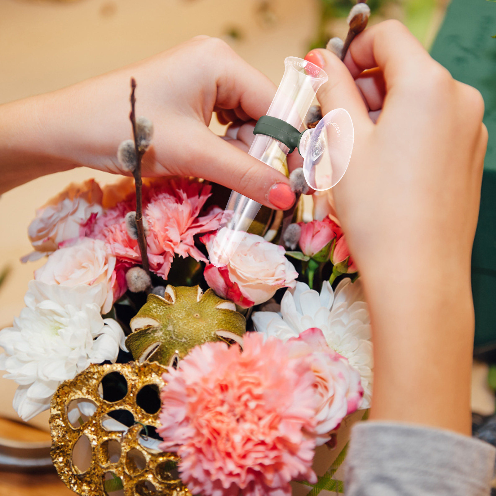 8 Adet Çiçek Su Tüpü Şeffaf Pl - Home Decor Event incelemesi ve fiyatı