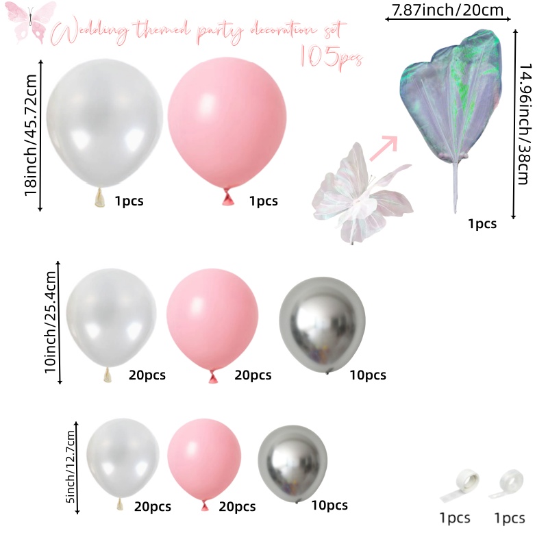 105 Parça Pembe Düğün Balonu K - Home Decor Enthusiast incelemesi ve fiyatı
