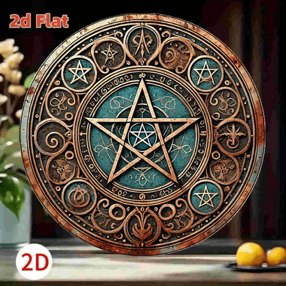 Vintage Wiccan Pentagram Metal - Home Decor Enthusiast incelemesi ve fiyatı