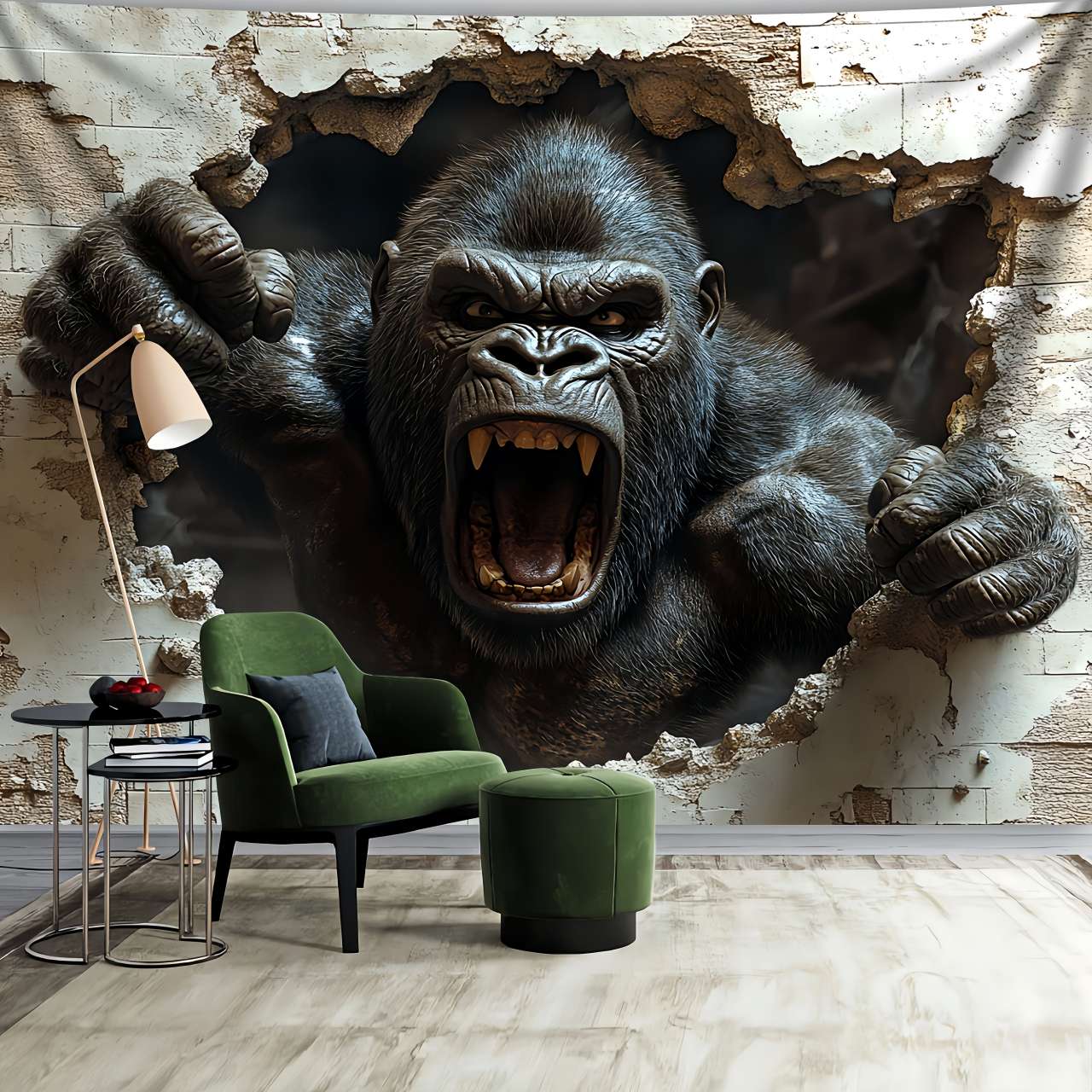 1 adet 3D Dinamik Goril Duvar  - Home Decor Under 100 incelemesi ve fiyatı