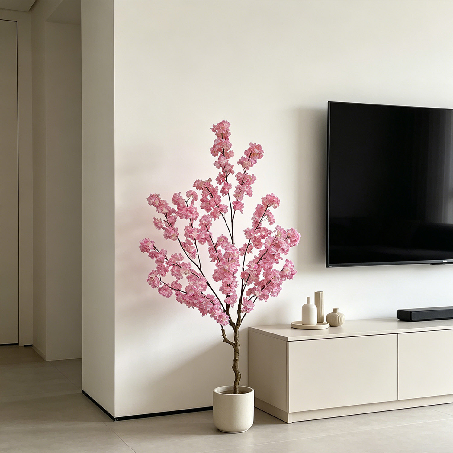 100-220cm Yapay Kiraz Çiçeği A - Home Decor Under 100 incelemesi ve fiyatı