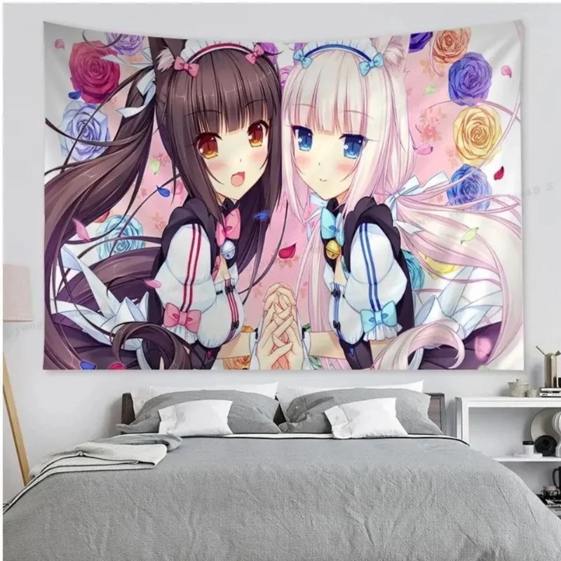 VIKAMA Kedi Kız Anime Goblen T - Home Decor Under 100 incelemesi ve fiyatı
